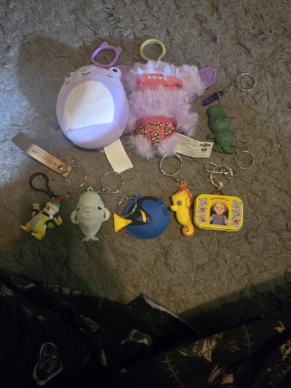 Plush Purple Monster Keychain Set - Kids Toys The Fuggler Is Not Available
